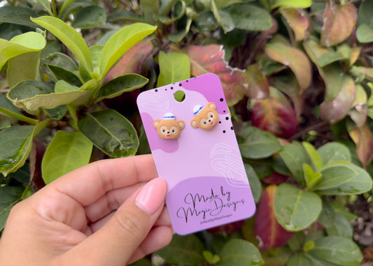 Sailor Bear Stud Earrings