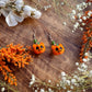 Pumpkin Cat Earrings