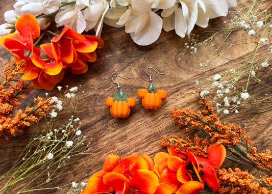 Fall Pumpkin Mouse MIX Earrings
