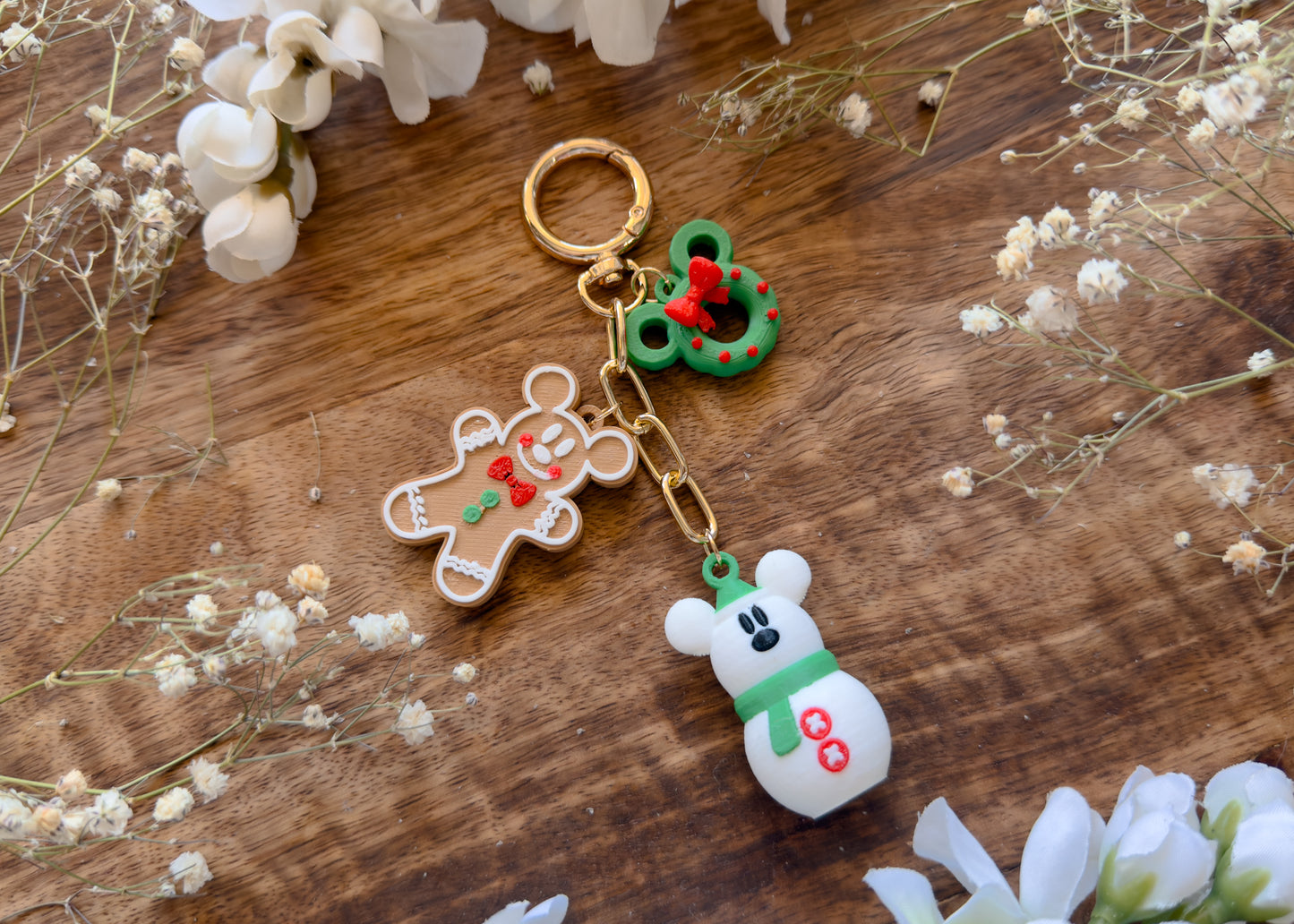 Christmas Mouse Dangle Bag Charm