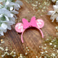 Pink Gingerbread Mouse Bag Plush Ears
