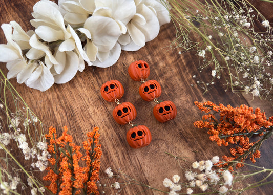 Boo Pumpkin Dangle Earrings