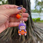 Purple Large Halloween Labu Monster Dangle Bag Charm