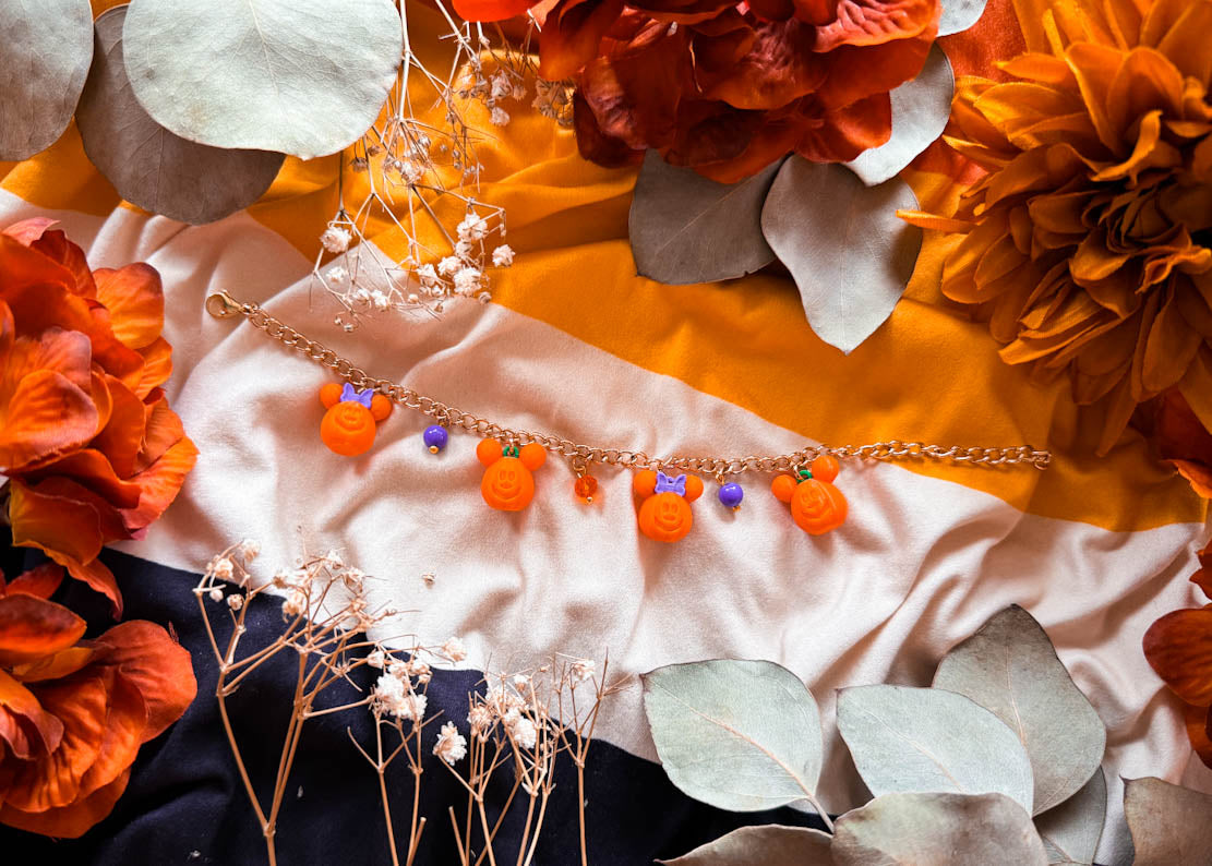 Pumpkin Mouse MIX Charm Bracelet