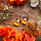 MINI Candy Corn Mouse MIX Earrings