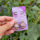 Chocolate Labu Monster Earrings