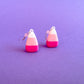 Hot Pink Candy Corn Earrings