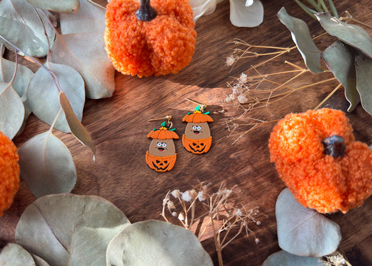 MINI Pumpkin Nugget Earrings