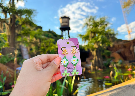 Frog Princess Dangle Earrings