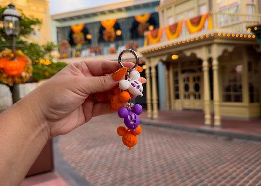 Spooky Mouse Balloon Dangle Bag Charm