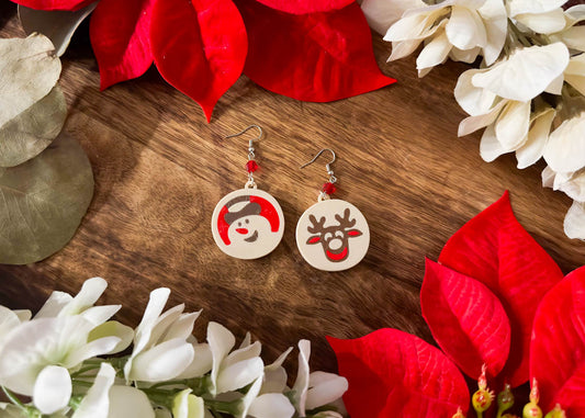 Snowman Cookie MIX Earrings