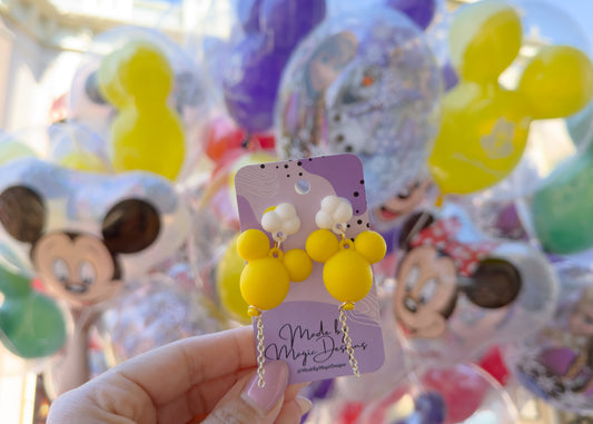 Yellow Balloon Earrings