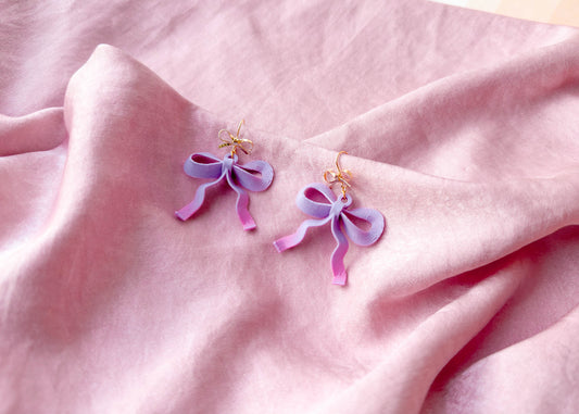The Lydia Ombre Bow Earrings