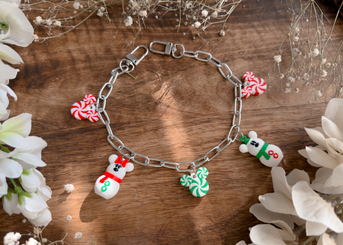 Snow Mouse Bag Charm Chain