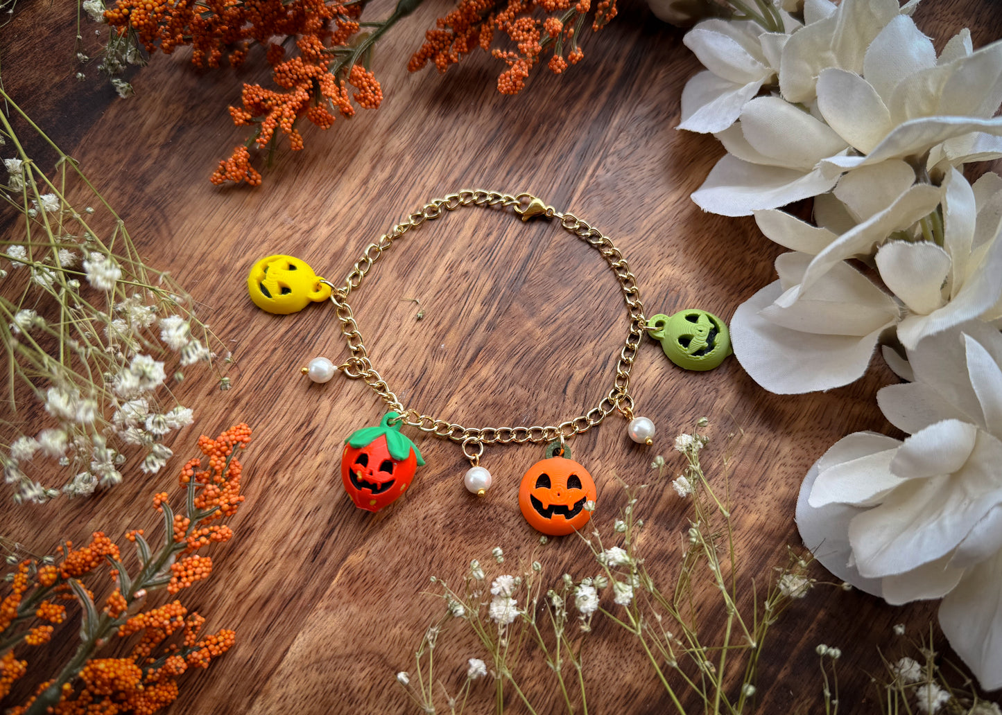 Summerween Fruits Charm Bracelet
