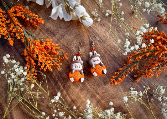 Halloween Labu Monster Earrings