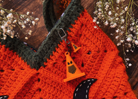 Big Scary Cone Dangle Bag Charm