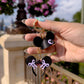 Lavender Bow Mouse Dangle Bag Charm