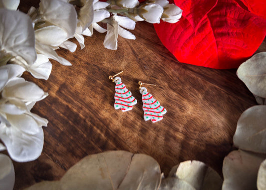 MINI Little Tree Cake Earrings