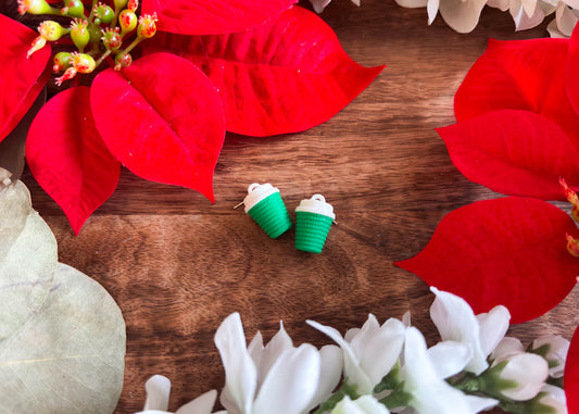 Holiday Latte to go Earrings