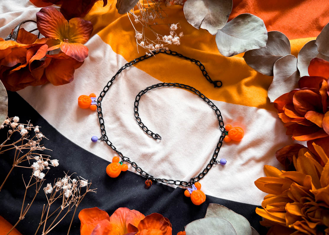 Pumpkin Mouse MIX Charm Necklace
