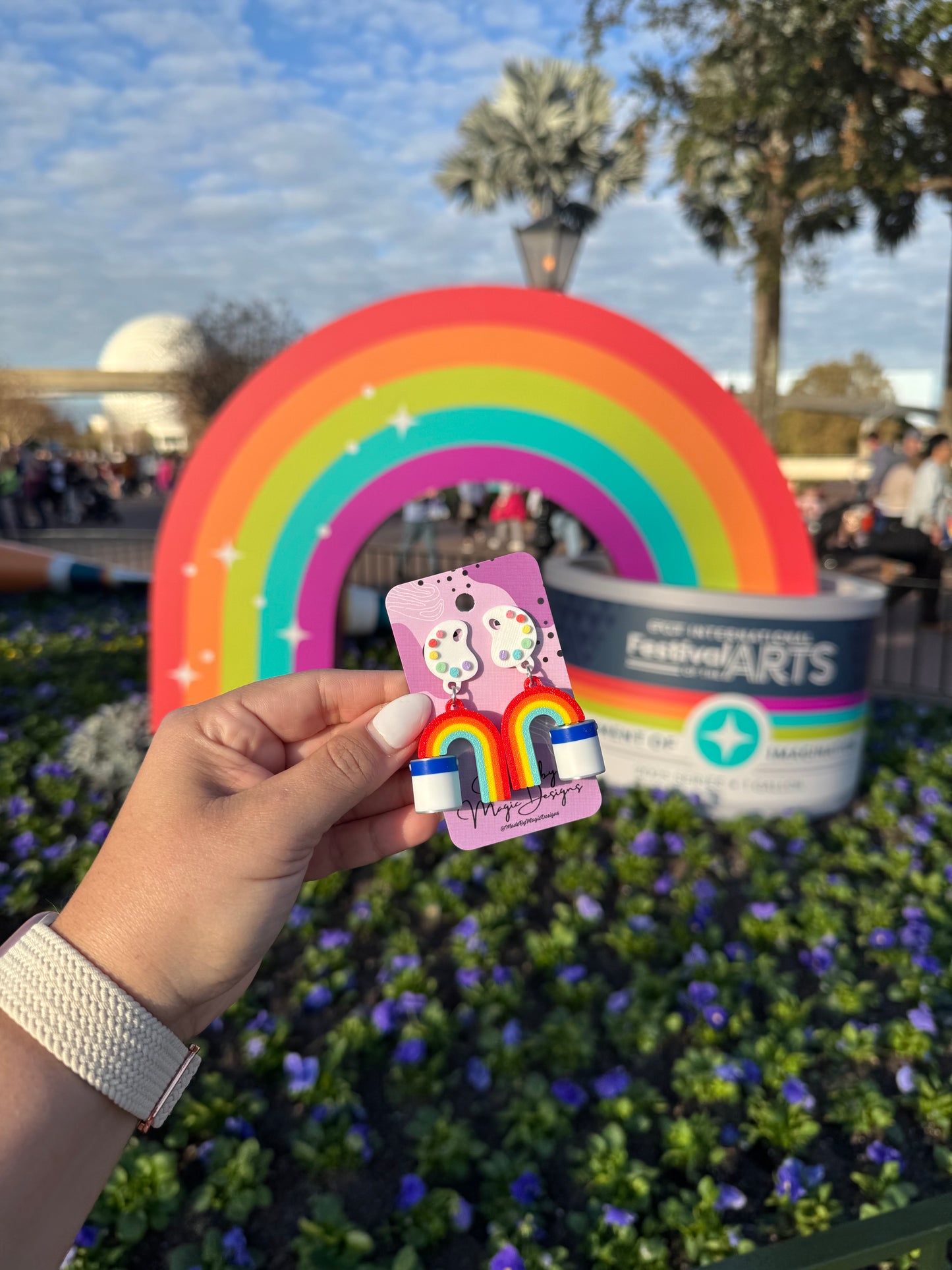 Art Festival Rainbow Earrings