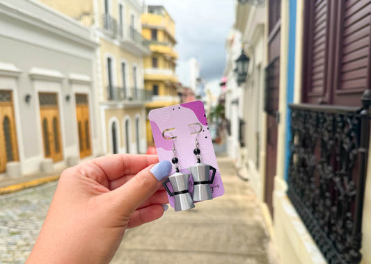 Greca Coffee Maker Earrings