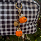 Chipmunk Pumpkin Dangle Bag Charm