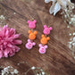 Pastel Pumpkin Mouse Dangle Earrings