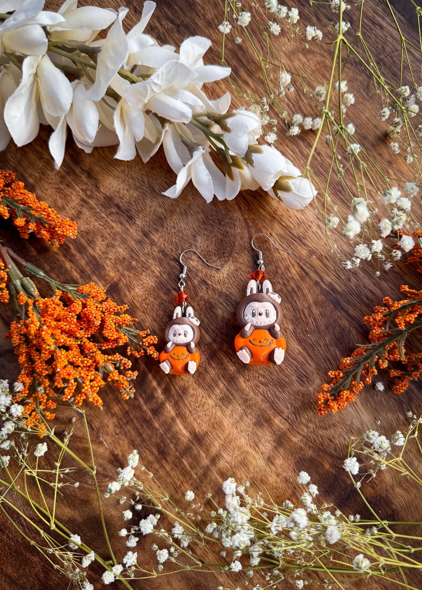Halloween Labu Monster Earrings