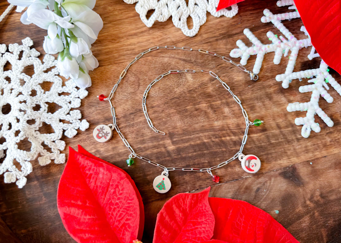 Christmas Cookie Charm Necklace