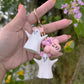 Pastel Halloween Ghosty Dangle Bag Charm