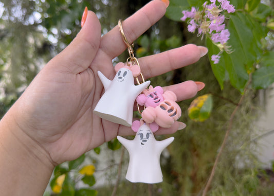 Pastel Halloween Ghosty Dangle Bag Charm