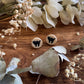 Black Cat Cookie Stud Earrings