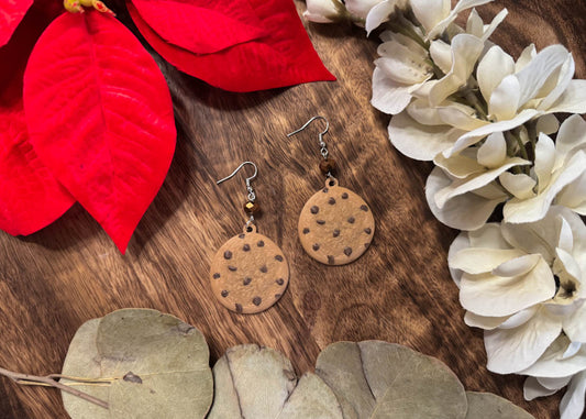 Chocolate Chip Cookie Earrings