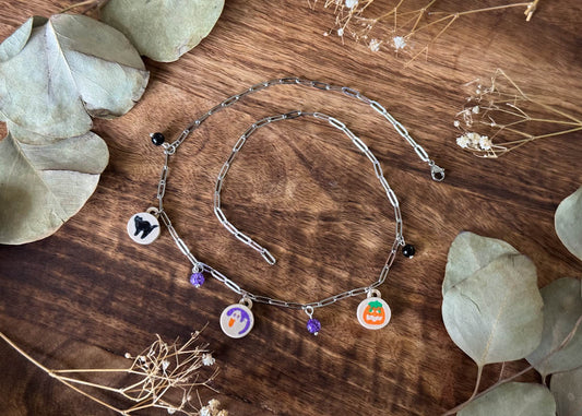 Halloween Cookie Charm Necklace