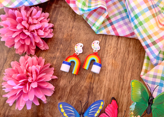 MINI Art Festival Rainbow Earrings