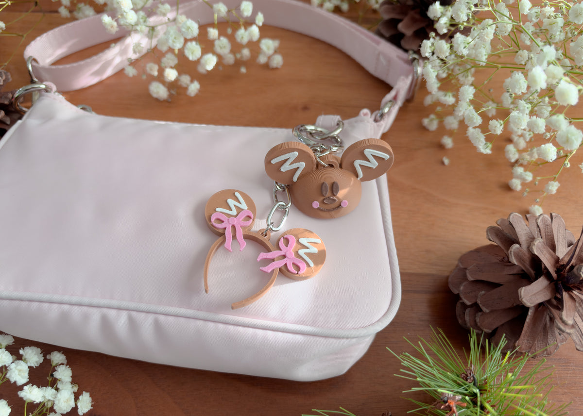 Pastel Gingerbread Hat Bag Charm