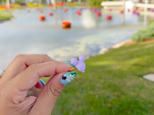 Lavender Mouse Balloon Ring