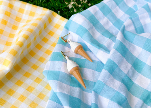 Vanilla Ice Cream Earrings