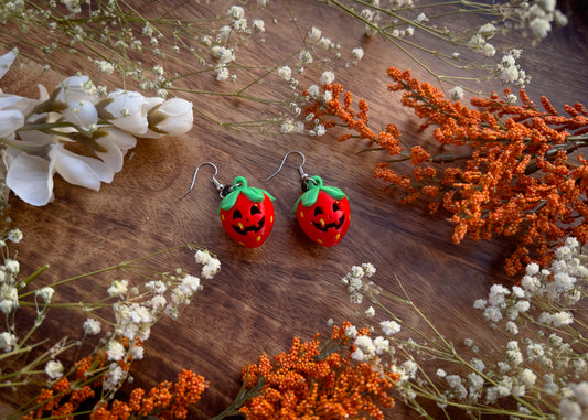 Summerween Strawberry Earrings