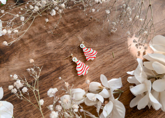 MINI Bitten Little Tree Cake Earrings