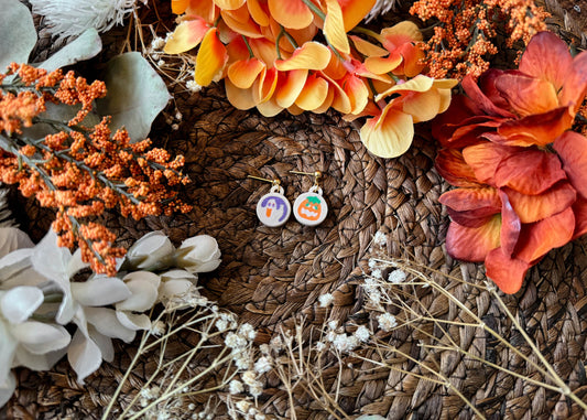 Teeny Halloween Cookie MIX Earrings