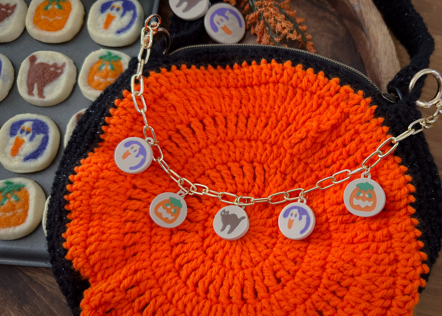 Halloween Cookie Dangle Bag Charm (NEW VERSION)