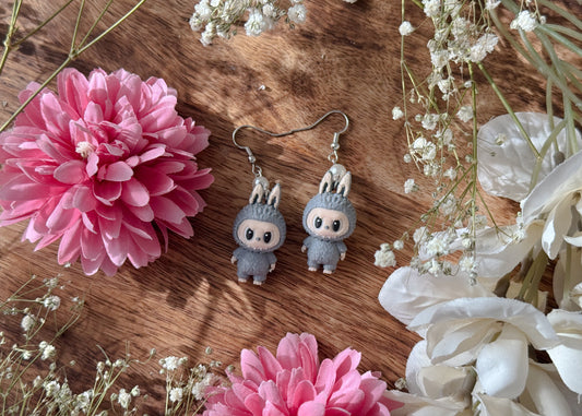 Sesame Labu Monster Earrings