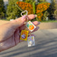 Flower and Garden Stamp Dangle Bag Charm