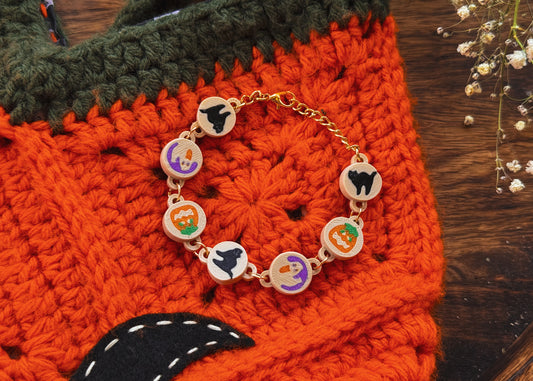 Halloween Cookie Wrap Bracelet
