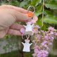 MINI Pastel Halloween Ghosty Dangle Bag Charm