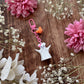 Girly Ghosty Mouse Dangle Bag Charm