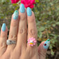 Sassy Duck Flower Ring